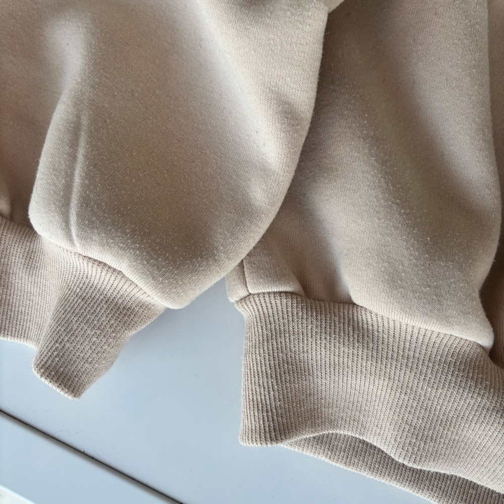 Cream Crew Neck Travel Sweater - Picture 7 of 8